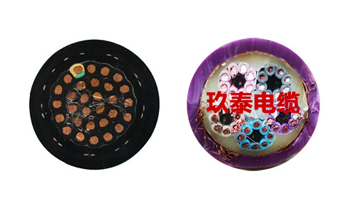 多芯高柔性拖链电缆的2种内部结构:分层绞合和分束绞合